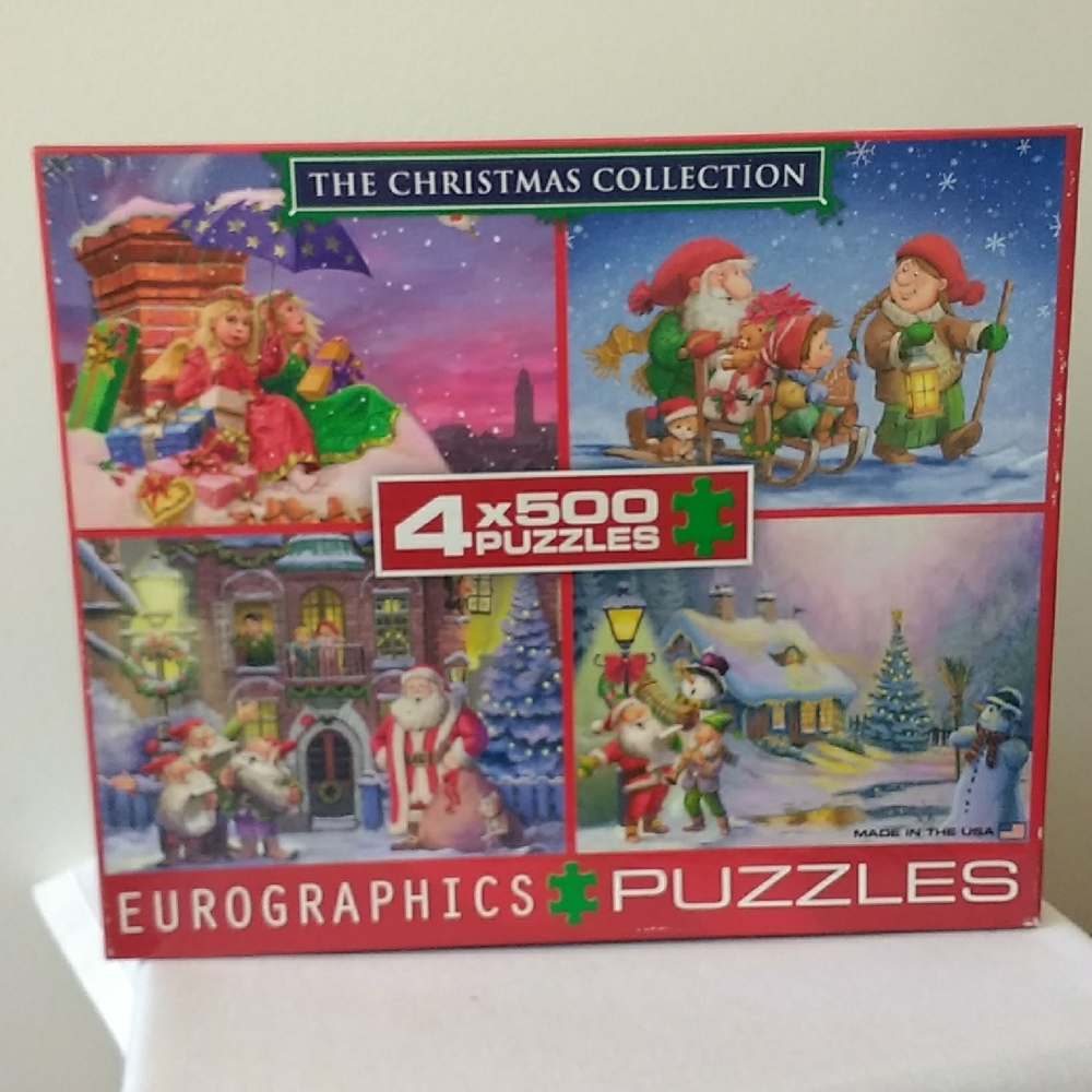 Eurographics The Christmas Collection Puzzles 4 X 500 Pieces